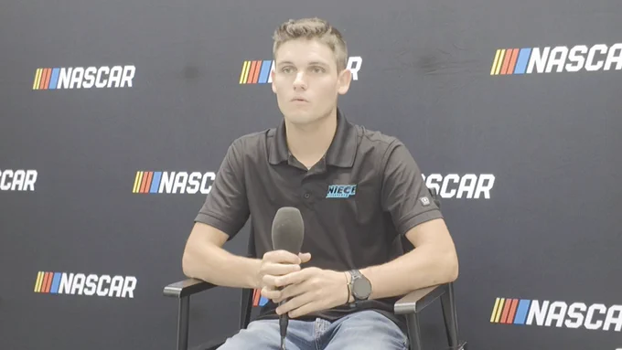 Landen Lewis on not wrecking Enfinger at Lime Rock: "I would have looked like a clown"