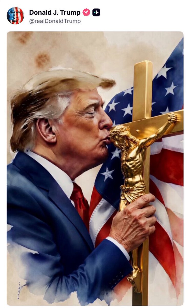 A crucifix, you say. The evangelical trad wives aren’t going to like his calendar when it comes out.