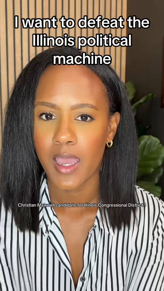 RT by @ChicagoContrar1: Christian Maxwell is running against Jonathan Jackson to serve the 1st congressional district in an effort to undo the damage done by political neglect. She’s asking for your vote on Nov. 3, 2026. Vote Maxwell! Buy my campaign merch to donate https://makehistory.vote/collections/29-26#5f53718a0a7bc51e6f529ba3f8323b30