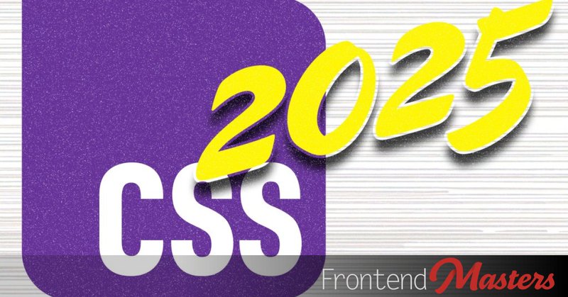 I thought about things that have happened in CSS in 2025 and what I think you should probably know. Then I blogged it on @FrontendMasters. https://frontendmasters.com/blog/what-you-need-to-know-about-modern-css-2025-edition/ It's not *everything* — it's my own curated list.