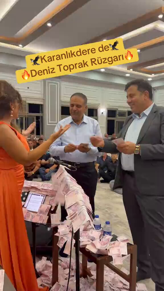 Niğde'deki düğünde Deniz Toprak'a on binlerce liralık bahşiş verildi