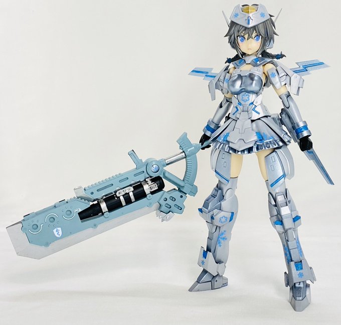 Cyberevoブキヤタミヤ京商万歳 Cyberevo10 フレームアームズ ガール 六角 潮季 完成しました シルバーを基調としたカラーリングにスカイブルーを差し色にして塗装 デカールはハイキューパーツさんの 雪のデカール ブルー を貼りました キャラデザ繋がりで閃乱 Cyberevoブキヤタミヤ京商万歳 Cyberevo10 フレームアームズ ガール 六角 潮季 完成しました シルバーを基調としたカラーリングにスカイブルーを差し色にして塗装 デカールはハイキューパーツさんの 雪のデカール ブルー を貼りました キャラデザ繋がりで閃乱