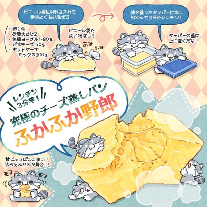 ぼく いらすと料理家 Boku 5656 先日ご紹介した究極にフッカフカな蒸しパン ふかふか野郎 ですが チョコver も美味しいのでレシピ置いておきます ふかふか野郎 極みチョコ Nitter