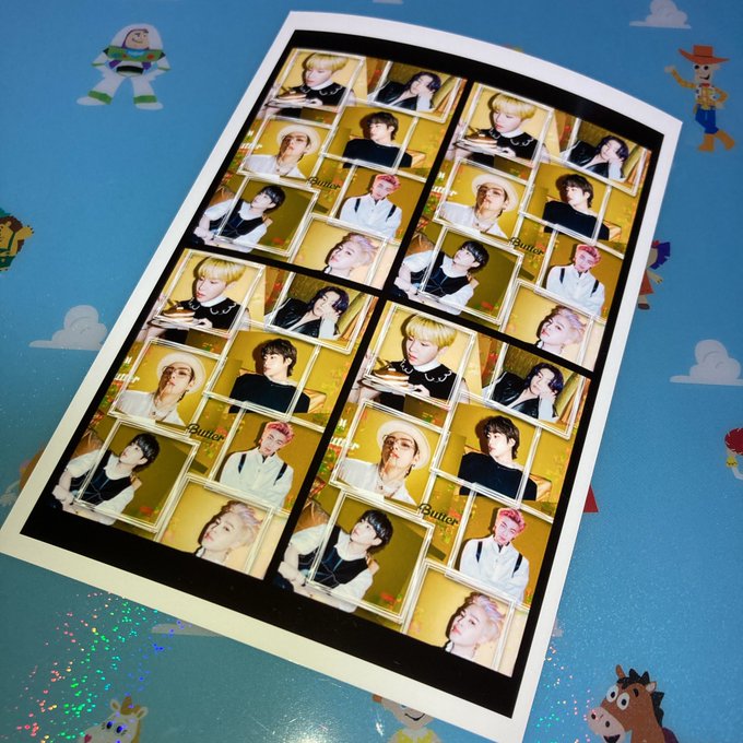 𝗁𝗂𝗋𝗈𝗆𝗂 Ichigocake 15 Ariちゃんのbutter少年団が素敵だったので ローソンでシールプリントして来ました スマホケースに挟もうかな Bts Butter Bts Ari加工 Nitter