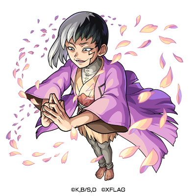 アニメ ｄｒ ｓｔｏｎｅ 公式 続編制作決定 Stone Anime Off モンスト Drstone モンスターストライク とのコラボ期間は8月31日 火 11 59まで ストーンワールドで 石化復活液 を集めて千空 クロム コハクを仲間に 限定クエストでは ゲン 羽京