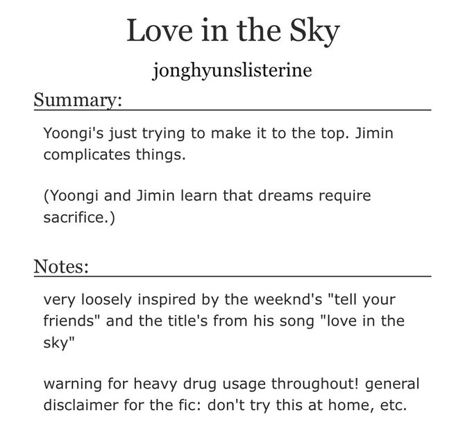 Bts Fic Recs Ao3 Twt Ficrecsbts Yoonmin Nitter