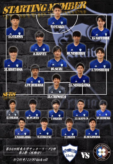 青山学院大学体育会サッカー部 Agufc22 前半終了 0 0 Nitter