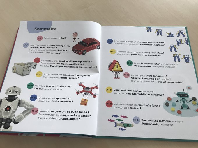 Pierre Yves Oudeyer Pyoudeyer Super Happy That The Popularscience Book For Kids I Wrote With Dphroy Is Out It Introduces Ai Machinelearning And Robotics To 7 Years Old In French It Was