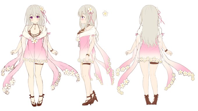 花雲 りん もうすぐ１周年 ୨୧ Hanakumo Rin りんの全身です ママが描いてくれたりんのお顔と全身かわいいの 実はね 下に水着きてて上のお洋服ぬげるんだけど Youtubeの配信でみせちゃうとbanされそうだから いつかなんちゃら記念とかでついった