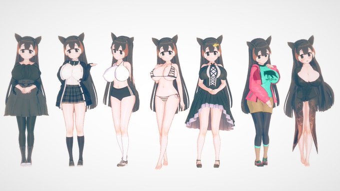 まこじゅん Suiroku 08 ヤマバクを配布します 9月に作った最後のフレンズです 月夜の星を見るのが好きなフレンズです 性格はお嬢様性格で 服装はだいたい巫女服とけもフレ3私服を含めた清純な姿に作りました ダウンロードは以下のツイートにあります けもの