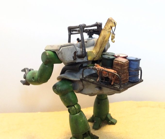 Yosshi Yoshi 626 1日遅れてしまいましたが スーパーミニプラギャロップタイプ完成しました 作品名 買い出し 牛一頭買いしてますねw 久しぶりにプラモ弄りましたが凄く楽しかったです 参加させて頂きありがとう御座いました オラザブ２バザー編