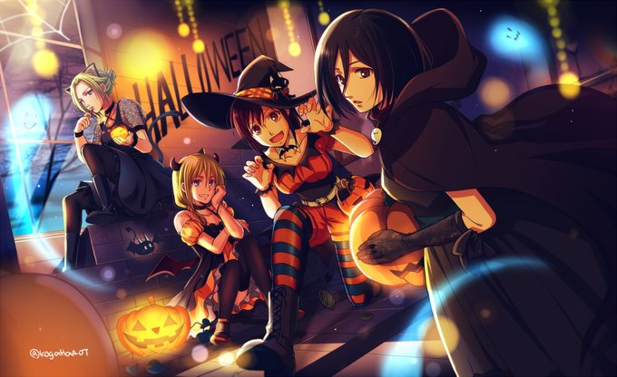 こがた 進撃垢 Kogattaaot 進撃の巨人 進撃女子でhappy Halloween歌ってみた 声真似 Youtu Be Cfzqhd818yg バレンタインに続きイラストで参加させていただきました 歌も声真似もmix 動画とても素敵なので是非リンク先に飛んでみてください