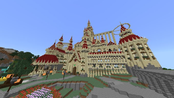 コンパウンドボウ Konpaundobou555 お城進めてます Minecraft マイクラ マインクラフト マイクラ建築 バニラ建築学部 Minecraft建築コミユ Nitter