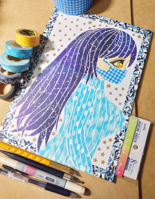 羽多仲一生 Hatanaka Issei 創作マステアート マステ絵 マスキングテープ Nitter
