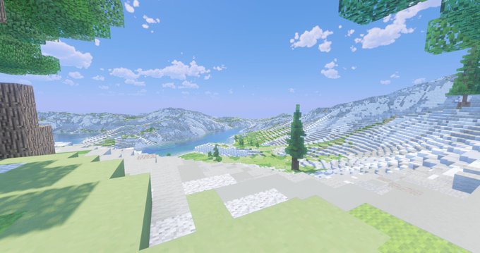 ひかるつ マイクラ地形 Tsuhikaru 白亜の丘 Minecraft Worldmachine Worldpainter Minecraft建築コミュ バニラ建築学部 Nitter