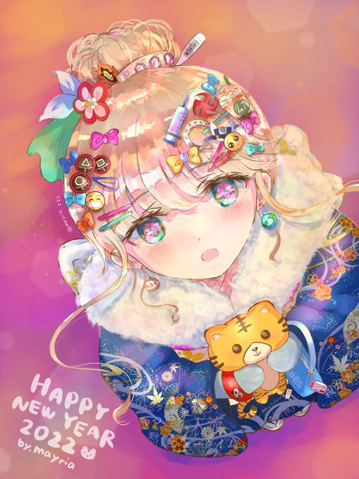 めぃりあ ﾟ多忙につき低浮上 Mayria Zzz ありがとう21 よろしくね22 イラスト Artwork 年賀状 イラスト あけましておめでとうございます Nitter