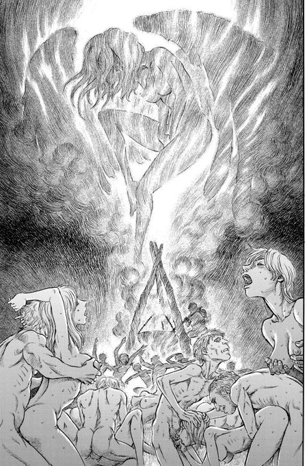 Kentaro Miura Art Berserkartdaily It S Hard To Tell If Slan Appeared As An Illusion Or Astrally In The Conviction Arc Orgy Chapters ベルセルク Berserk Berserkart Miuraart Kentaromiura 三浦建太郎 Slan スラン