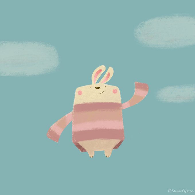 Studioopicon Studioopicon もふもふ ふわふわ イラスト アート 絵 キャラクター もふもふ ふわふわ ウサギ 動物イラスト 和み系キャラ ゆるいイラスト Illustration Art Drawing Character Fluffy Rabbit Animalillustration