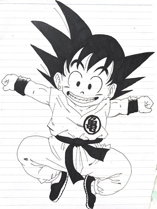 ﾟ Daichi 懐しいドラゴンボール書いた 悟空可愛い ドラゴンボール 模写イラスト 孫悟空 いいねで気になった人お迎え Nitter