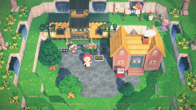 あんも Pokeanmo ジェシカのヘアサロンの隣はニコの花屋さん あつ森 あつまれどうぶつの森 Animalcrossing Animalcrossingnewhorizions Acnh ハピパラ Nitter