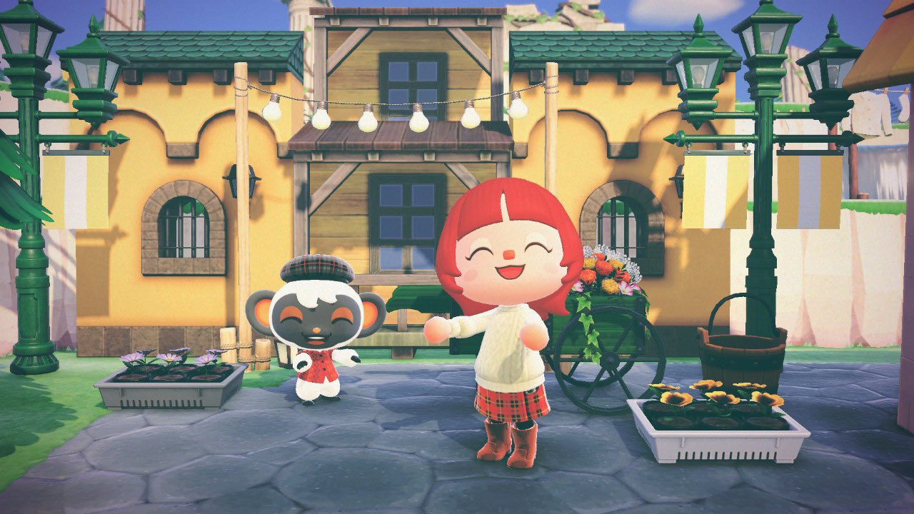 あんも Pokeanmo ジェシカのヘアサロンの隣はニコの花屋さん あつ森 あつまれどうぶつの森 Animalcrossing Animalcrossingnewhorizions Acnh ハピパラ Nitter