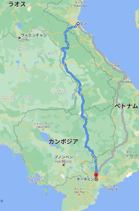 Yoshiki Kuraki Yokuraki ビンからホーチミン市に縦一直線に下るこのルート 誰か踏破した人はいませんか ベトナム ラオス カンボジアの三国を縦断する現代のホーチミンルート できれば全てバスで行ってみたい Nitter