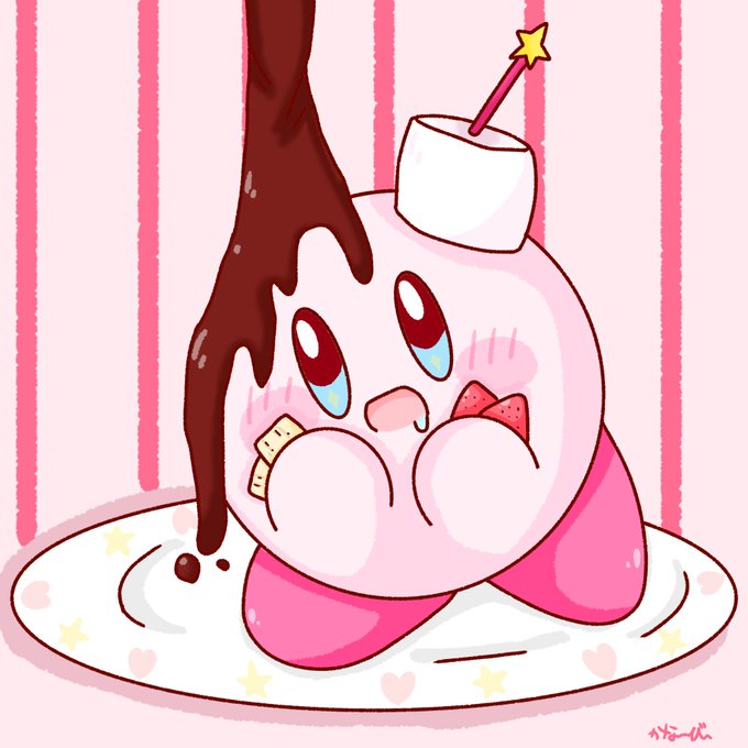 なー Kanarby Poyo 少し早めのバレンタイン チョコレートフォンデュカービィちゃん カービィイラスト 星のカービィ カービィ カービィ絵描きさんと繋がりたい カービィ好きと繋がりたい 思い切ってタグいっぱい付けた Nitter