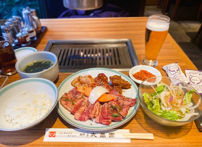 せんべろnet 1000bero Net 上野 太昌園 上野駅前店 焼肉ランチで美味しい昼飲み 立ち飲み屋2階の老舗焼肉店 1000bero Net Restaurant 1725 人気立ち飲み カドクラさん大元の老舗焼肉店で お得なランチビール 焼肉ランチ 1460円 で昼酒 ボリューム