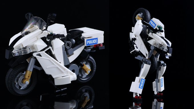 Moko Legodoumoko バイクからロボに変形するレゴロボ新作完成しました バイクの変形ロボ を作るのは人生で初めてだったのでどうやって変形させるかかなり悩みましたがなんとか形にできました Lego Legoロボ Vehicle Bot 02 レゴ道 Http Blog Livedoor Jp