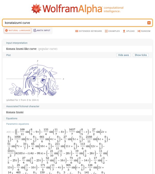 林 俊介 数学youtube 2万人 4 96 なんですか これは Konata Izumi Like Curve Popular Curve Www Wolframalpha Com Input I Konataizumi Curve Nitter