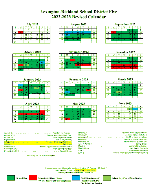 Utc Calendar Fall 2023 Lex-Rich 5 Schools (@Lexrich5Schools): "#Lexrich5Schools Board Of Trustees  Voted To Revise The 2022-23 School Calendar. The Revisions Include 2  Changes: 🍁 Fall Break Moved To Oct. 14-17, 2022. 🎒 May 30-June 1,