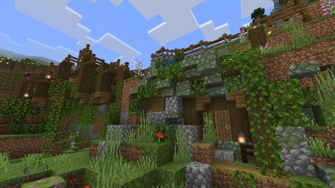 Komugi こむぎ Candy0505 Minecraft マイクラ マインクラフト Nintendoswitch むぎクラ2 バニラ建築学部 クリエイティブ 実はこういう隠れ家好きだったりする こっそりハウスw 中は極狭だけど この狭さが好きだっw Nitter