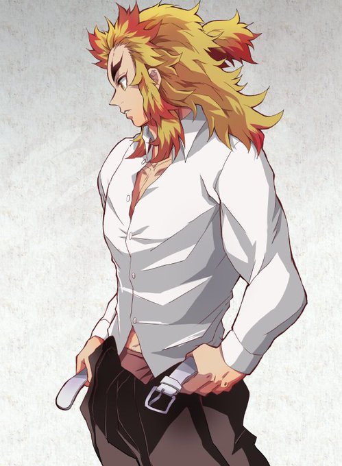 すずなり Suzunari0s0 前回のイラストでリクエストを頂いたので ベルトを外している煉さん Nitter