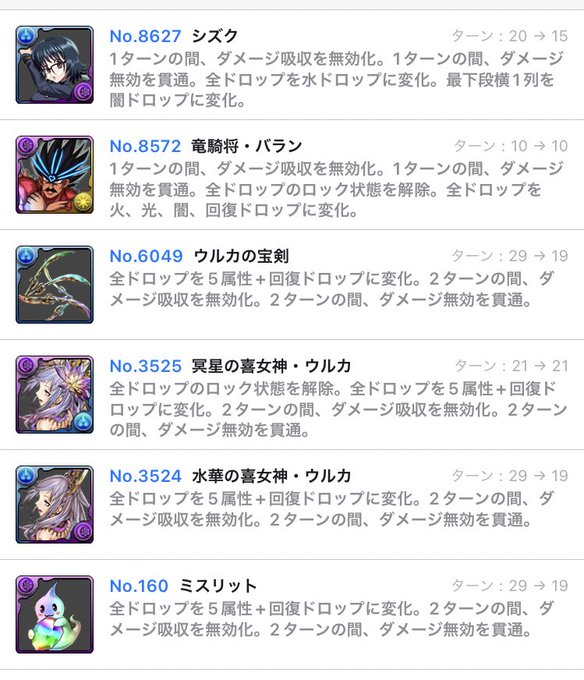 Isuta イスタ Isuta0704 シズクの評価があまり高くないのでお伝えしておきますが 吸収無効 無効貫通 変換は現状これだけしかおらず ミスリットはウルカと同じスキルなので実質3キャラしかいないうえに変換が 花火の唯一無二であり 周回リーダーにもなれて超 Isuta イスタ Isuta0704 シズクの評価があまり高くないのでお伝えしておきますが 吸収無効 無効貫通 変換は現状これだけしかおらず ミスリットはウルカと同じスキルなので実質3キャラしかいないうえに変換が 花火の唯一無二であり 周回リーダーにもなれて超