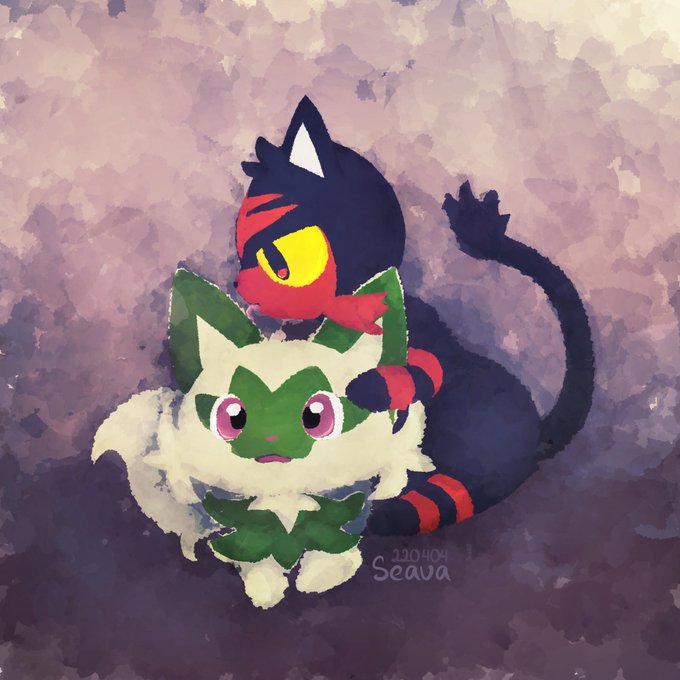 Seavalanche Ceruleanfrost ニャビー ニャオハ Litten Sprigatito Nitter