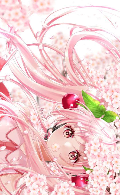 沖野れん B Okino 桜ミクさん完成 桜色の音色に吹かれて イラスト 桜ミク 初音ミク 絵柄が好みって人にフォローされたい Nitter