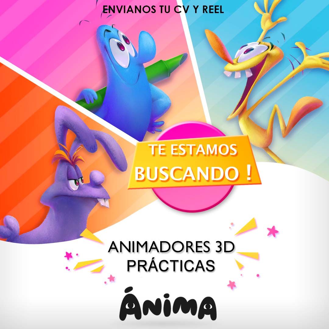 Industria Animación (@ind_animacion): "En #IndustriaAnimación sabemos que  dar tus primeros pasos laborales puede ser difícil, por lo que aquí te  dejamos un listado de #ofertas con posiciones #junior y en #prácticas, en