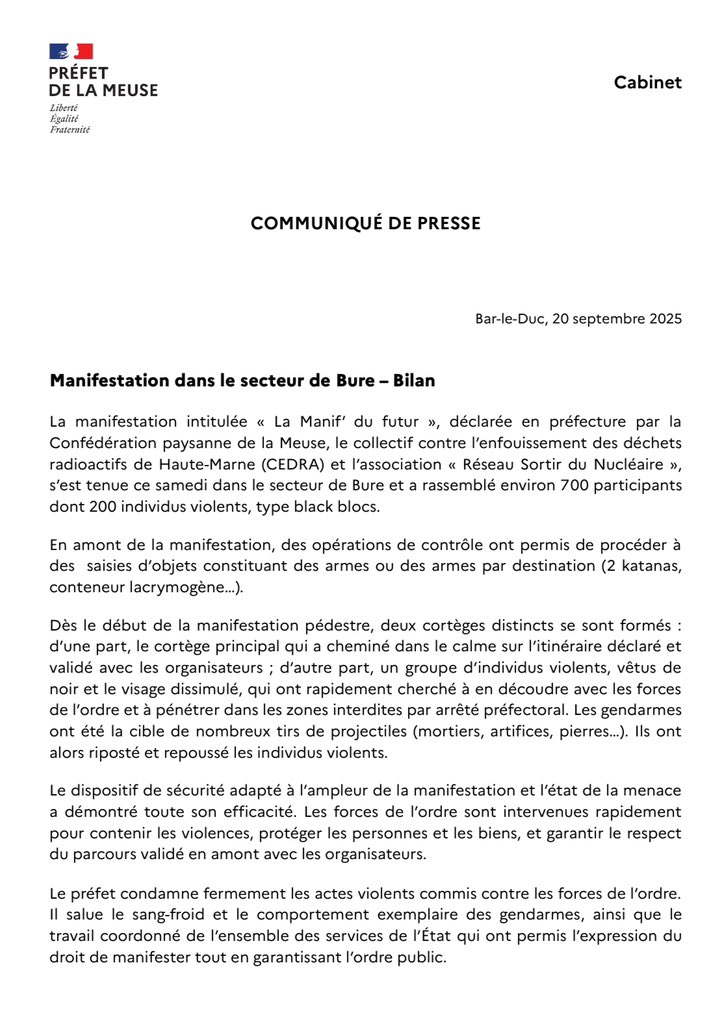 Manifestations à Paris : violences contre les forces de l'ordre condamnées