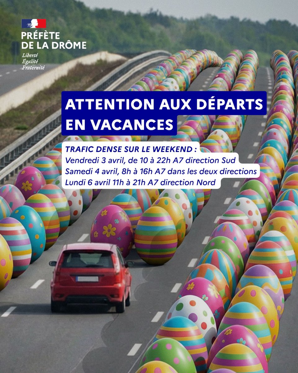 Trafic dense sur l'autoroute A7 en Drôme : préparez votre trajet
