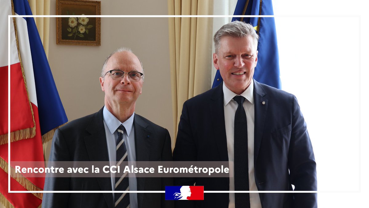 Meeting between Prefect and CCI President in Alsace