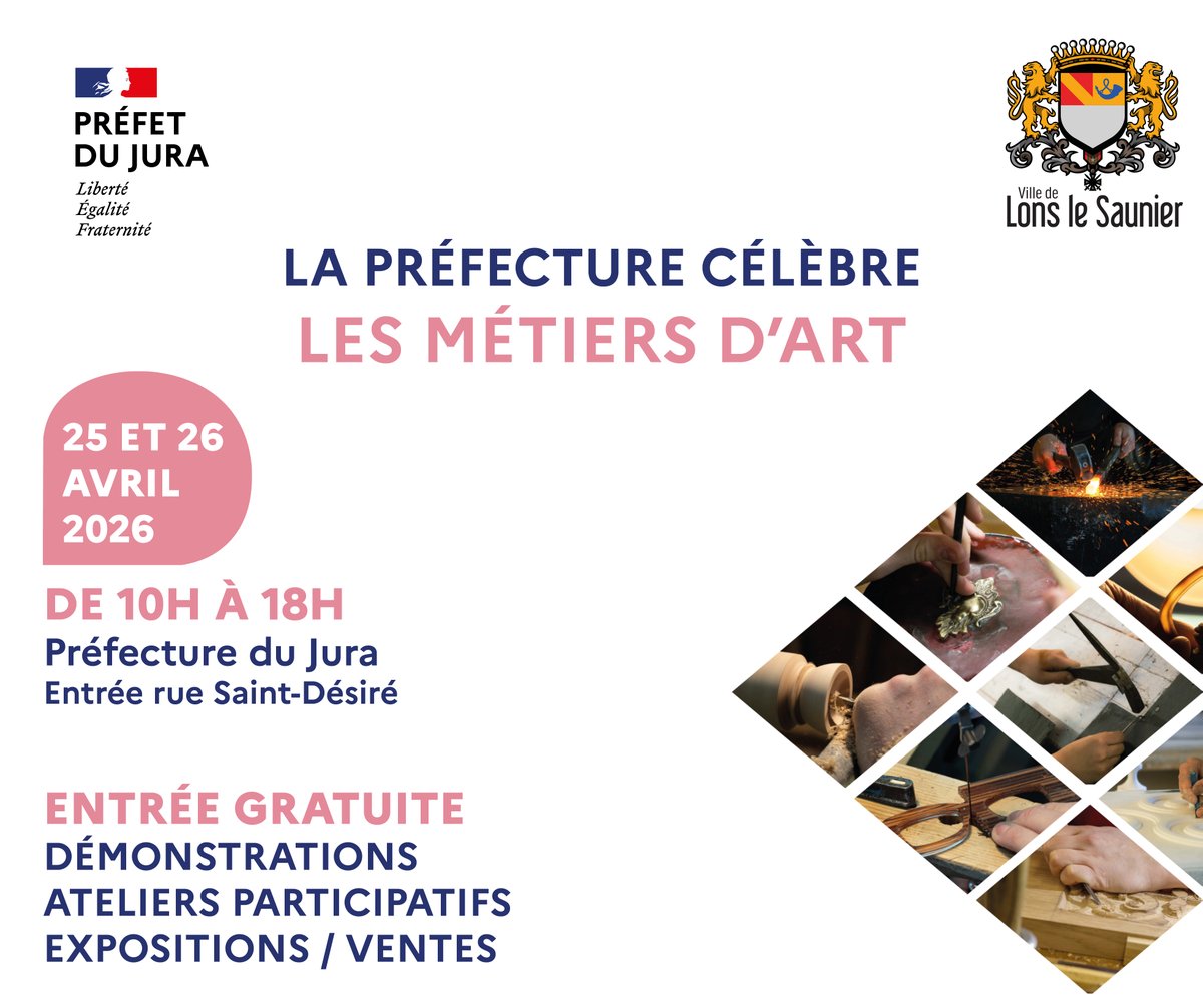 Weekend Dedicated to the Arts: Discover Unique Skills at the Jura Prefecture