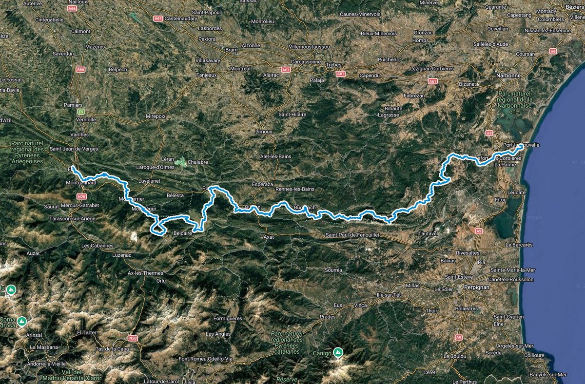 Réouverture du GR 367, sentier Cathare, dans la zone touchée par le feu des Corbières