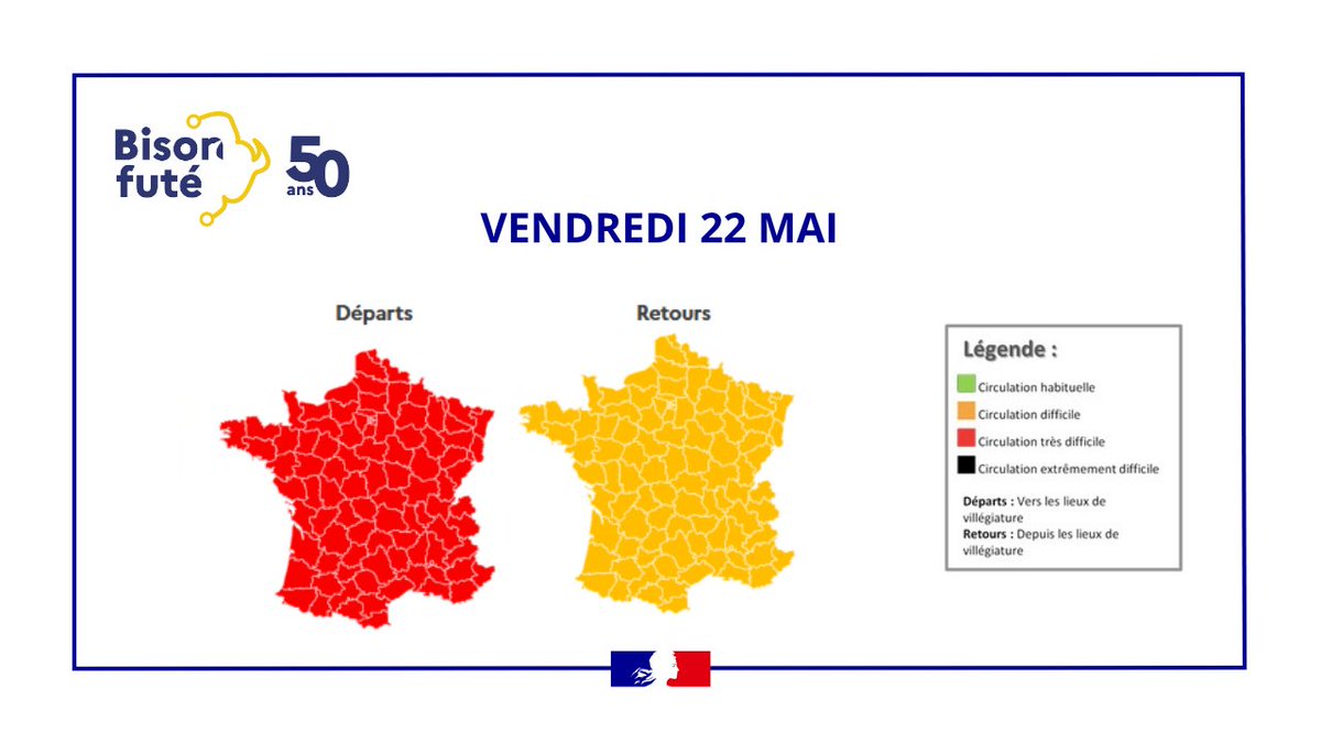 Trafic très dense prévu du 22 au 25 mai pour la Pentecôte