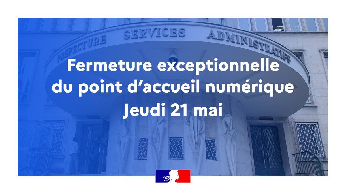 Fermeture du point d'accueil numérique | Jeudi 21 mai
Pour cause de travaux, le point d’accueil numérique Huet sera exceptionnellement fermé au public ce jeudi 21 mai.
❌ Les médiateurs numériques ne pourront pas recevoir d’usagers pour les démarches lié