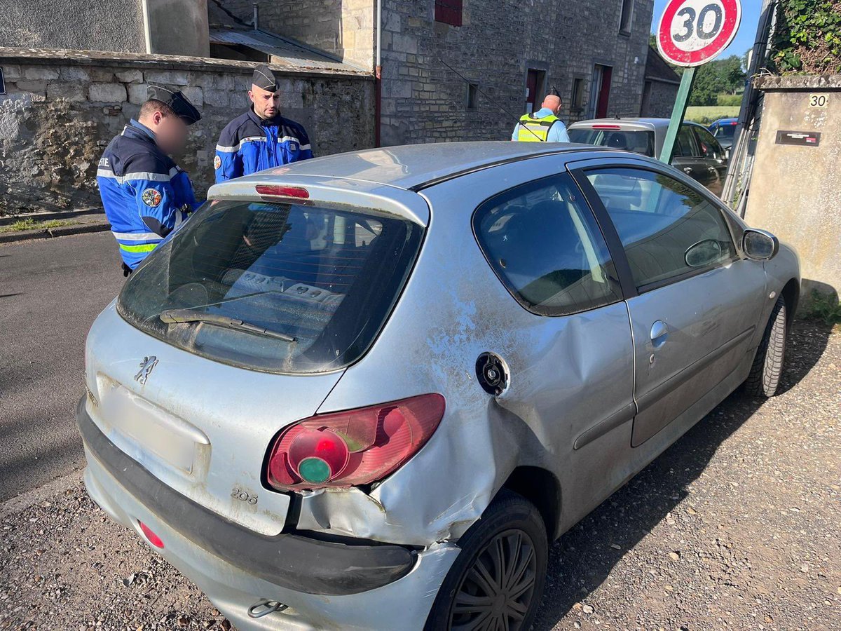 Opération de sécurité routière sur la RD22 à Harravilliers