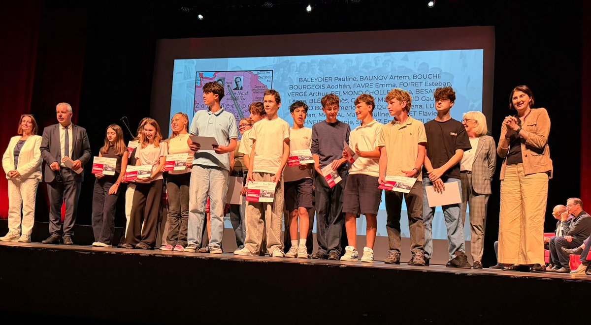 Cérémonie de remise du prix départemental de la résistance et de la déportation Saint-Julien-en-Genevois
