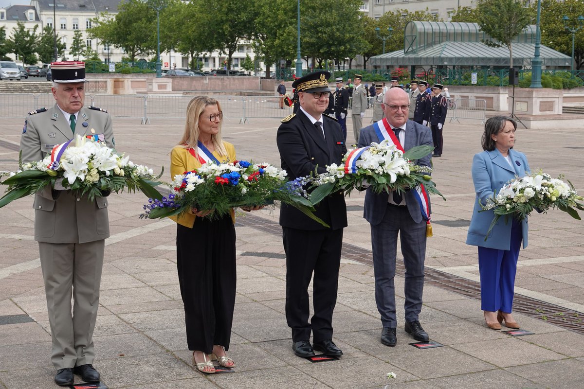 Commémoration des morts pour la France durant la guerre d'Indochine Maine-et-Loire