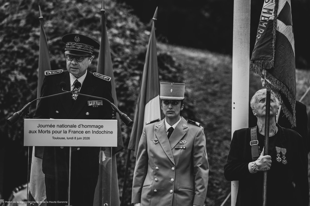 Cérémonie d'hommage aux morts pour la France en Indochine Toulouse