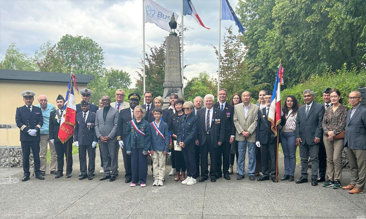 Cérémonie d'hommage aux Morts pour la France en Indochine Bussy-Saint-Georges