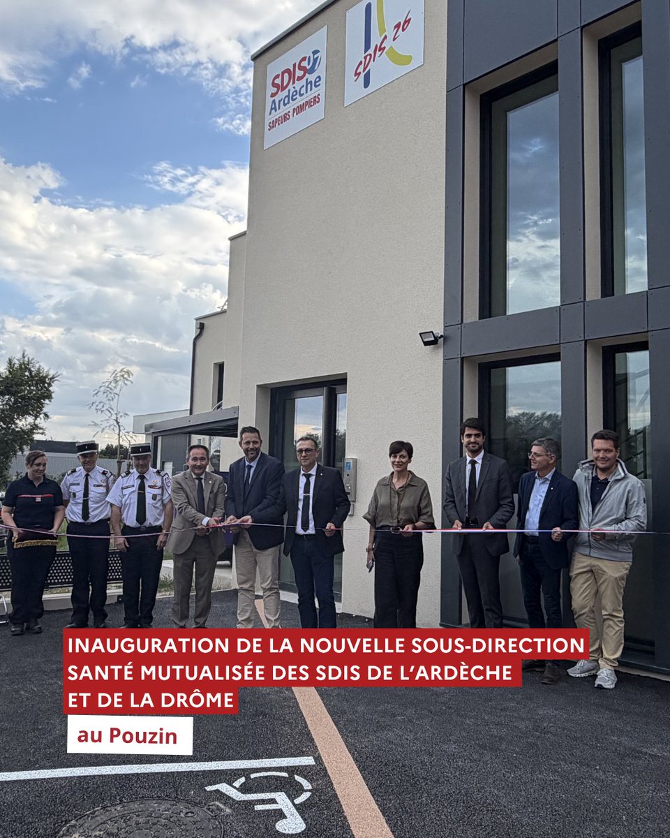 Inauguration sous-direction santé mutualisée SDIS Ardèche Drôme Pouzin
